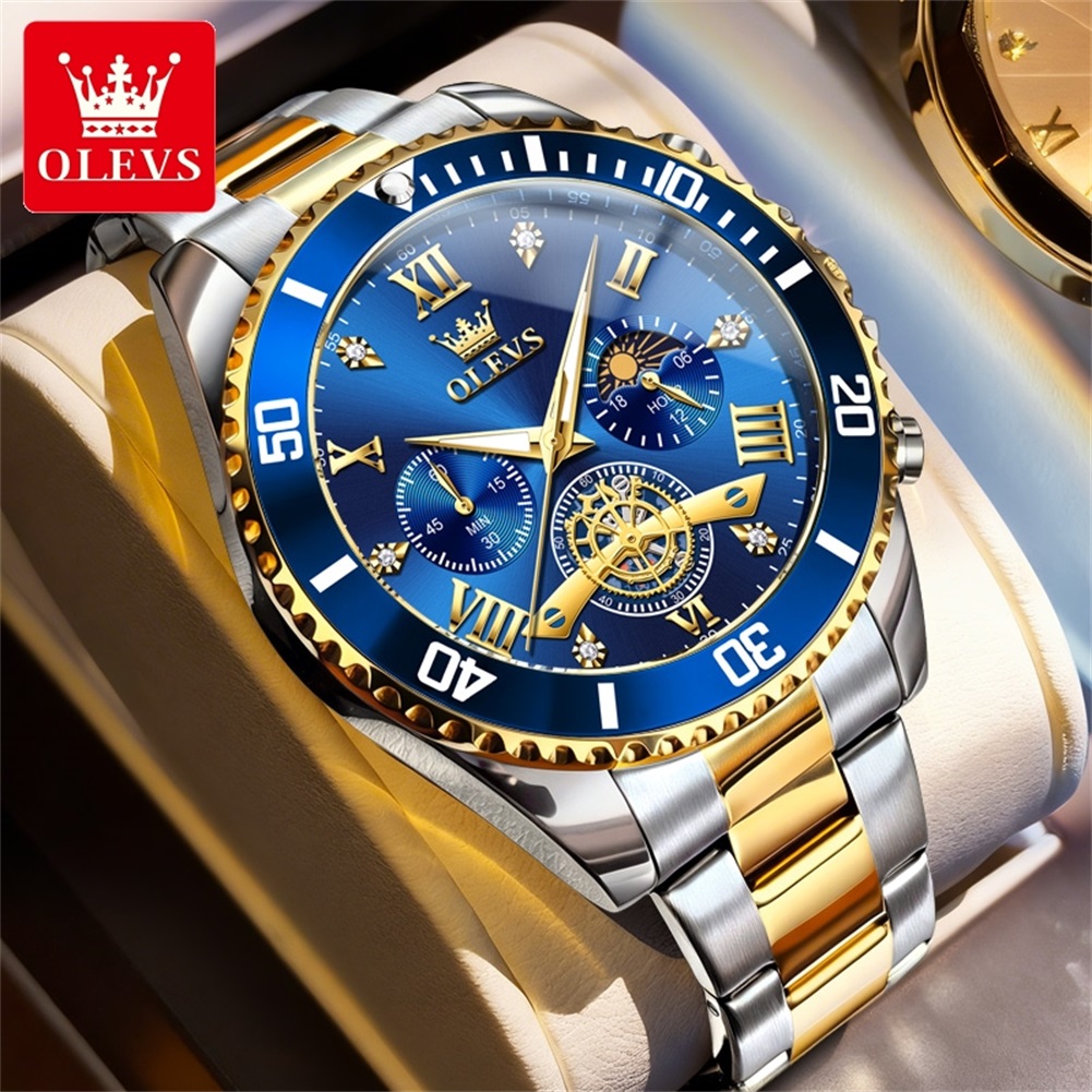 Smartwatch Luxury Watches - Luxury OLEVS Quartz Gold Metal Band