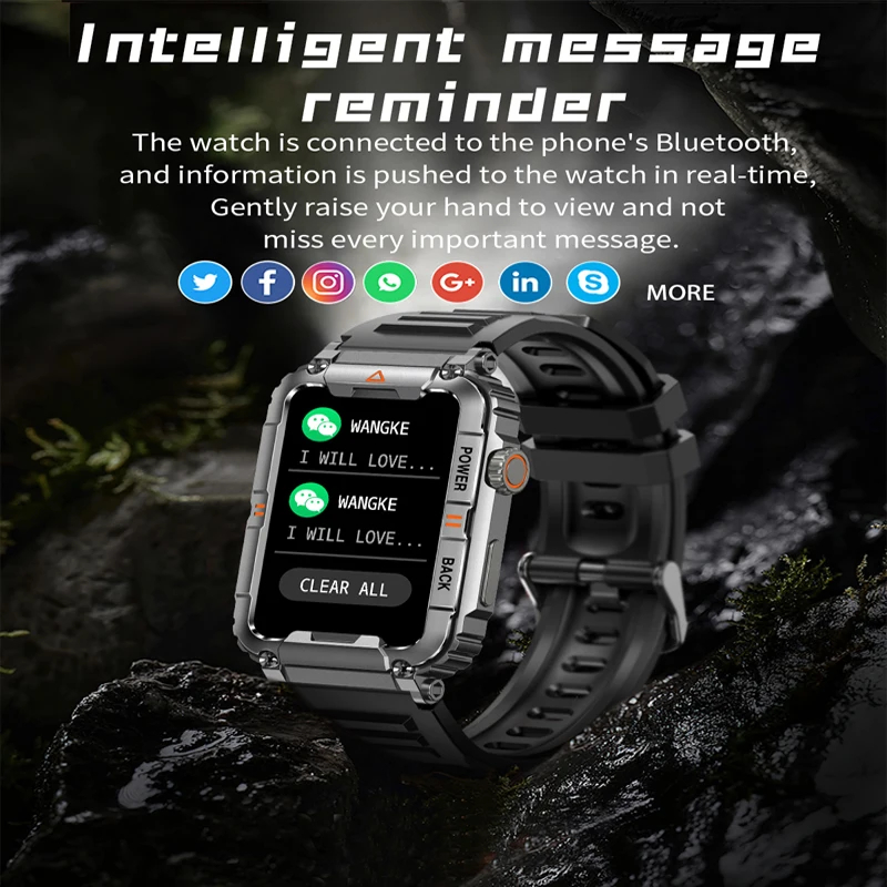 Military Outdoor Smart Watch G - огляд і ціна Smartwatch Military Watches For Men