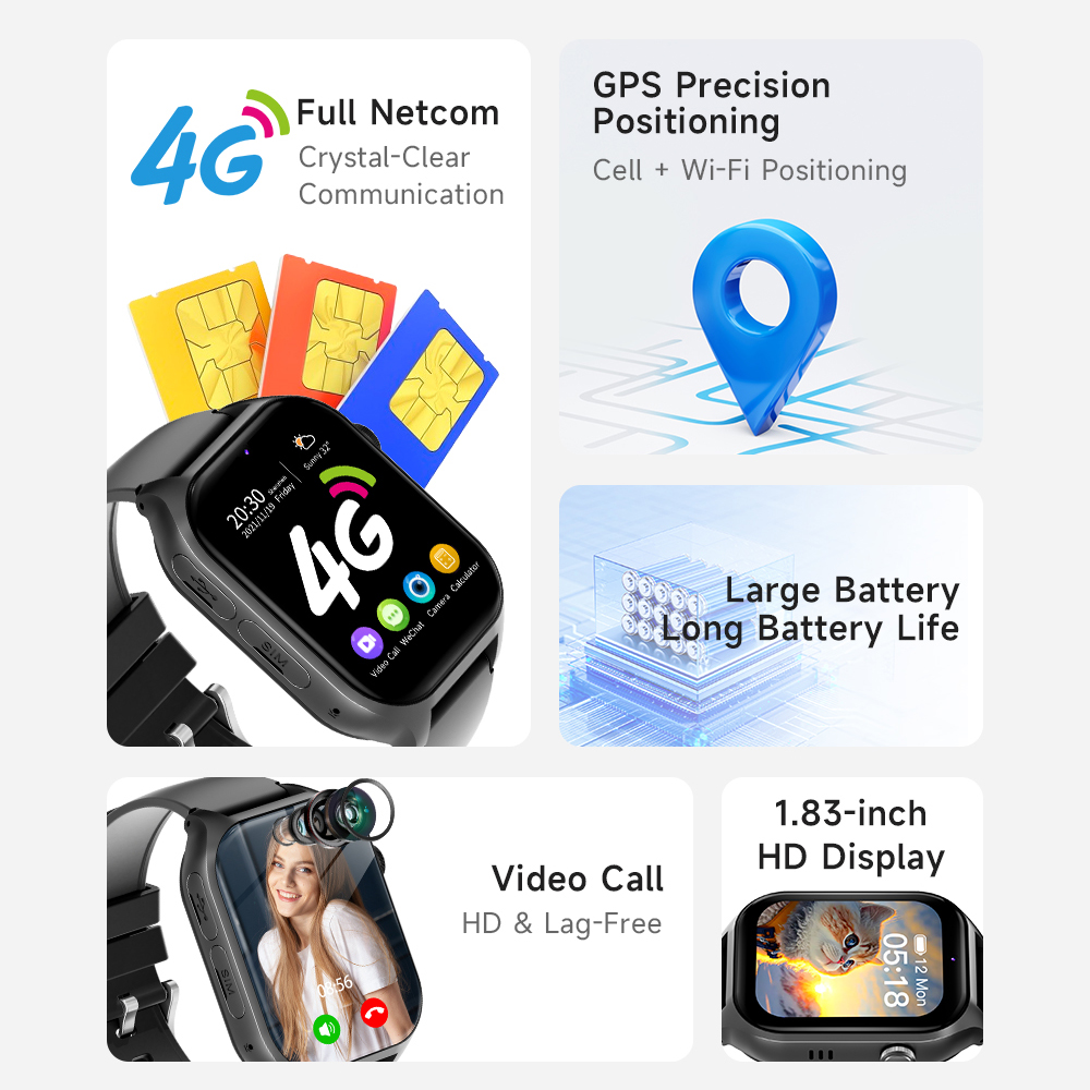 Smart Watches 4G Kids GPS AGPS - огляд і ціна Smartwatch Watches For 12 Year Old Boy