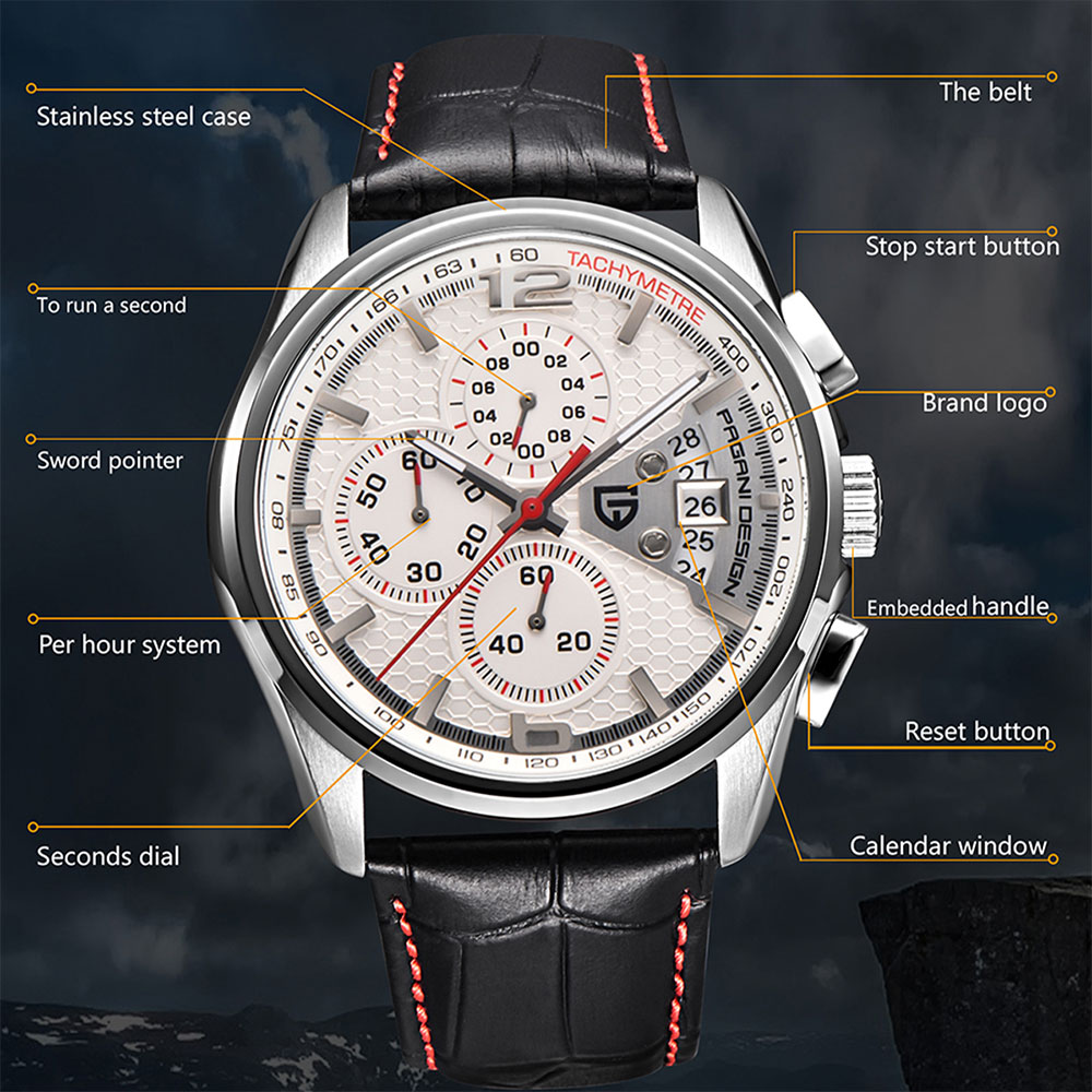 PAGANI DESIGN New PD-3306 Chro - огляд і ціна Anti-Magnetic Watch