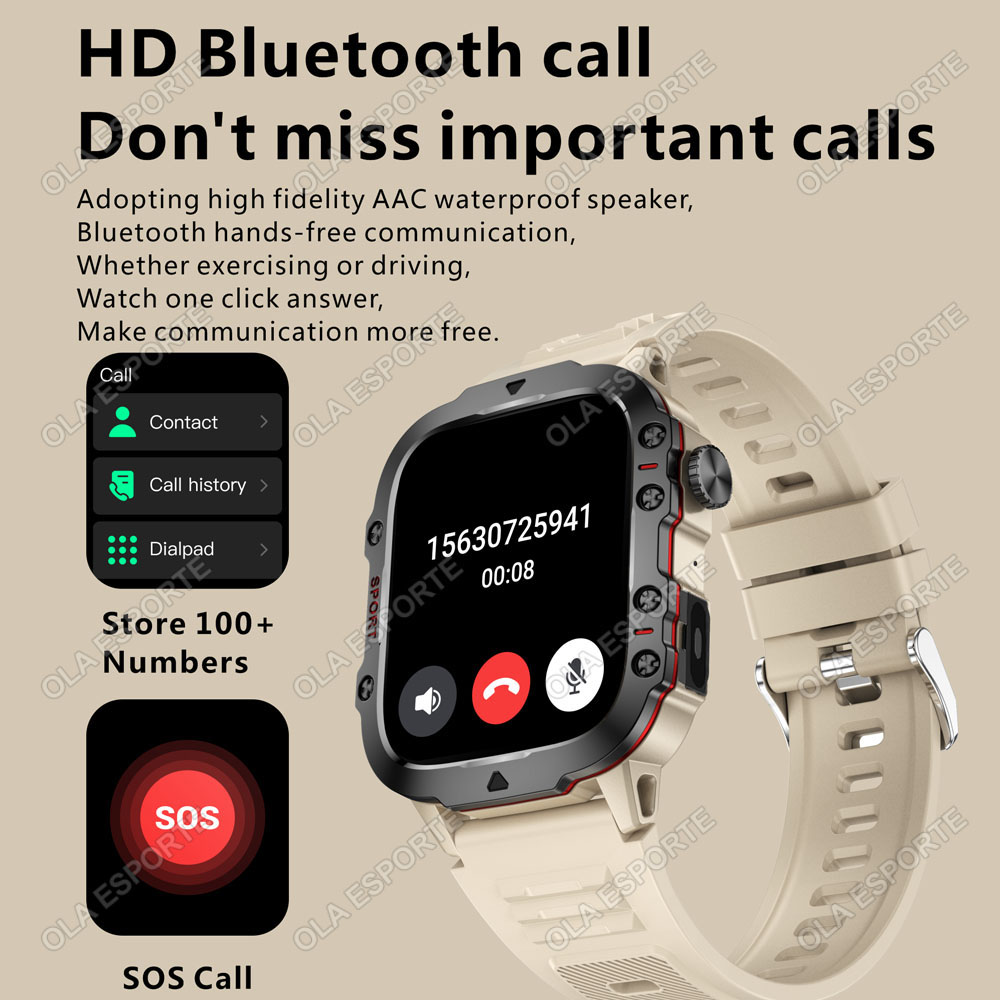 2026 New Military Smart Watch  - огляд і ціна Smartwatch Military Watches For Men