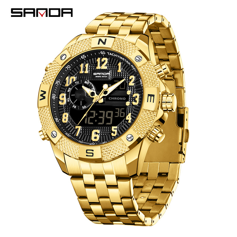 SANDA electronic watch youth t - огляд і ціна Smartwatch Trending Watches For Men