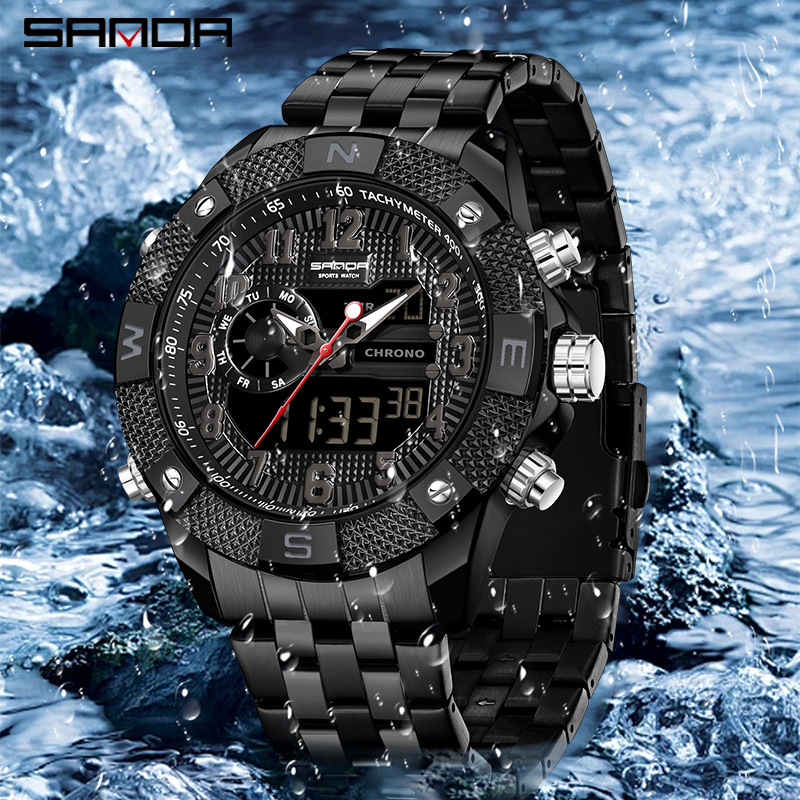SANDA electronic watch youth t - огляд і ціна Smartwatch Trending Watches For Men
