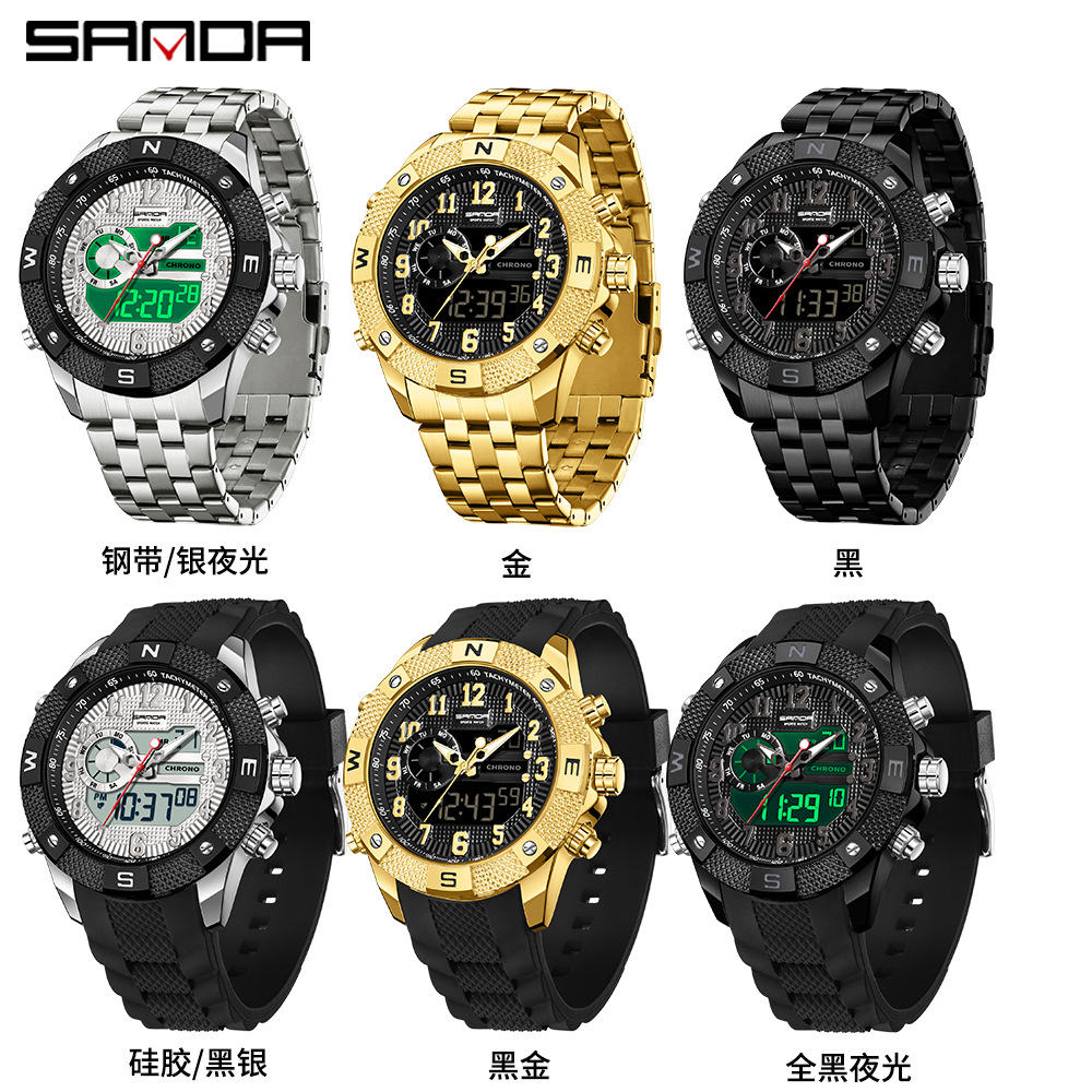 SANDA electronic watch youth t - огляд і ціна Smartwatch Trending Watches For Men