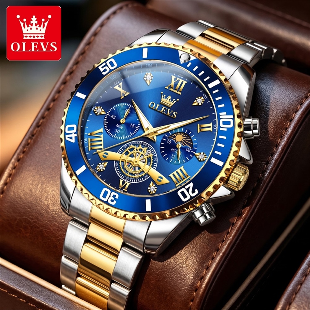 Luxury OLEVS Quartz Gold Metal - огляд і ціна Smartwatch Luxury Watches
