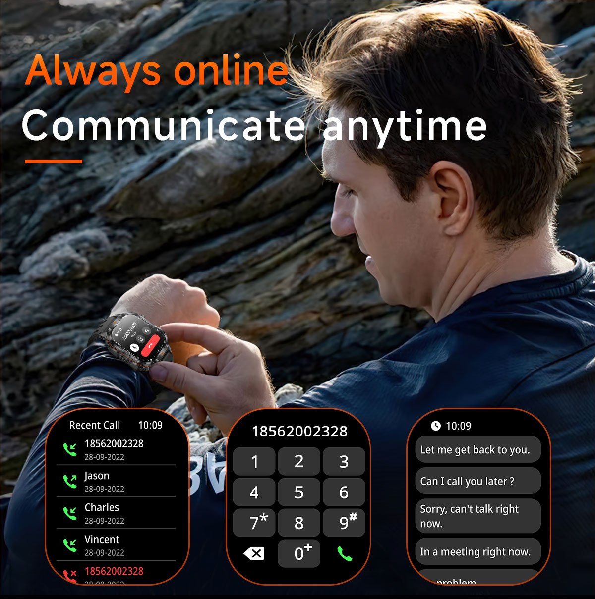 Military Smart Watch for Men,  - огляд і ціна Smartwatch Military Watches For Men